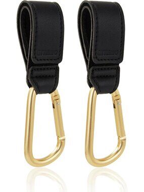 Heavy Duty Stroller Hooks 2-Pack | Adjustable Clips for Diaper Bags & More